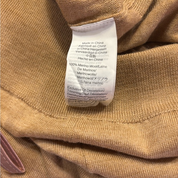 NWT J CREW “TIPPI” LACE COLLAR DETAIL LIGHT SWEATER- SIZE L - Picture 7 of 7